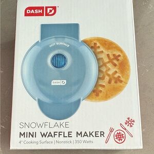 Ash Blue Mini Waffle Maker